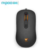雷柏(RAPOO) 游戏有线鼠标V16 黑色