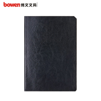 博文(BOWEN)皮面笔记本记事本口袋本 10022-7 100K 75*105mm 黑色 128张/本 单本装