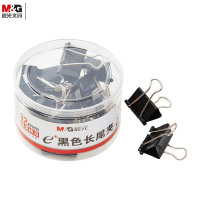 晨光Eplus黑色筒装长尾夹工具ABS92734 32mm 单筒装