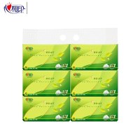 心相印茶语丝享系列塑装纸面巾抽纸 DT15130 130抽/包 6包/提 一提装