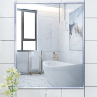 JEJOR定制银边浴室镜子 带边框 50*70CM 1面 含安装