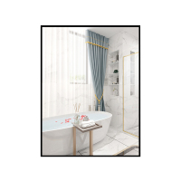 JEJOR定制黑边浴室镜子 带边框 60*70CM 1面 含安装