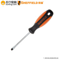 钢盾(SHEFFIELD)双色柄一字螺丝刀 S056113 6*100mm