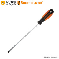 钢盾(SHEFFIELD)双色柄一字螺丝刀 S056117 6*250mm