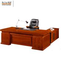 科劲广泰系列大班台老板桌办公桌 GT-CT2482 2400W*1180D*760Hmm (含副柜)