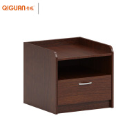 奇冠(QIGUAN)GZ系列床头柜 MDL-CAA-0404 480W*480D*450Hmm 经典胡桃 (颜色可定制)