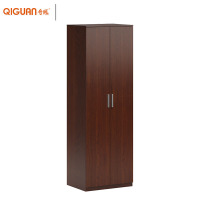 奇冠(QIGUAN)GZ系列两门现代简约更衣柜酒店公寓衣橱柜800W*600D*2400Hmm 经典胡桃(颜色可定制)