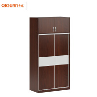 奇冠(QIGUAN)GZ系列两门现代简约更衣柜酒店公寓衣橱柜1200W*600D*2400Hmm 经典胡桃(颜色可定制)