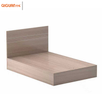 奇冠(QIGUAN)KJ系列1.2米现代简约单人床公寓床2000W*1200D*400Hmm肤感幻影柚木+暖白
