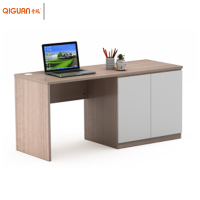 奇冠(QIGUAN)KJ系列写字台电脑桌办公桌19-LX1516 1600W*600D*750H肤感幻影柚木+暖白