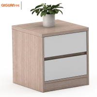 奇冠(QIGUAN)KJ系列床头柜 19-LC2504 400W*400D*430H肤感幻影柚木+暖白