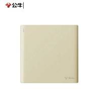 公牛(bull) 一位双控带荧光墙壁开关 G25K112 16A 金色