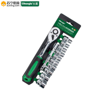 长鹿(Changlu)12.5MM系列镜面套筒组套(塑夹)105812 12件