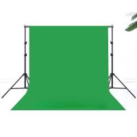 索尼(SONY)加粗款2x3M背景架3x5M绿色抠像布 绿色
