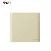 公牛(bull) 一位双控带荧光墙壁开关 G25K112 16A金色