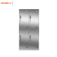 奇冠(QIGUAN)201不锈钢四门更衣柜浴室换衣柜 2200*900*450mm