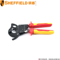 钢盾(SHEFFIELD) 注塑型双色绝缘棘轮式电缆钳剪S150003 240mm