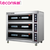 乐创商用电烤箱LC-J-DK90 380V 2400W 三层九盘旋钮式