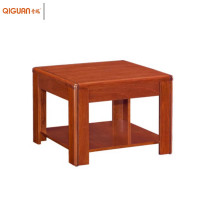 奇冠(QIGUAN)实木油漆茶几 胡桃色 600*600*450mm