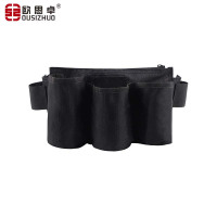 欧思卓防水加厚牛津布保洁腰包 大号三筒 黑色 26*16cm