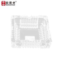 欧思卓 玻璃烟灰缸方形大号边长18cm