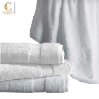 康尔馨(Canasin)纯棉吸水加大浴巾 白色 100*150cm