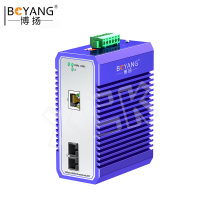 博扬(BOYANG)工业级千兆单模双纤光纤收发器 BY-GG811S SC接口 25公里外置电源