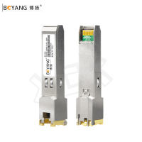 博扬SFP-GE光转电口模块千兆 BY-GE2 光电转换模块(100m,RJ45)适配国产交换机SFP-GE-T