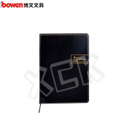 博文(bowen)商务笔记本会议记录本5202 黑色 A5 120张 单本装