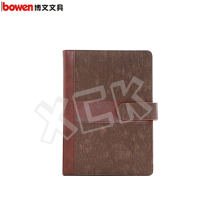 博文(bowen)记事本工作笔记本|1821-1 棕色 B5 112张 单本装