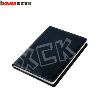 博文(bowen)简约PU皮面商务记事本18178 黑色 B5 单本装