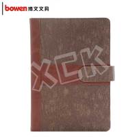 博文(bowen)记事本工作笔记本2521-1 棕色 A5 单本装