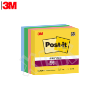3M 便利贴便签本654SM1 彩色 76*76mm 4本装