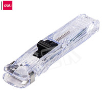 得力(deli)推夹器 办公用品工具 8591A 透明白 1支/卡