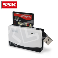 飚王(SSK)USB2.0 四合一多功能读卡器 SCRM057 TF SD CF卡