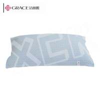 洁丽雅(grace) 臻上毛巾枕 蓝色 约52*75±5cm 单个