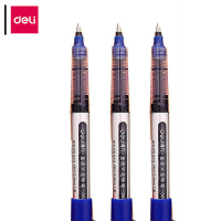 得力直液式中性笔 S656 0.5mm 蓝色 12支/盒 单支装