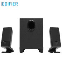 漫步者蓝牙版电脑音响R101V 2.1 黑色 台式机笔记本桌面音响
