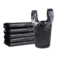 欧思卓背心垃圾袋OSZ-B5070 48*70cm 14g加厚 40个/包 黑色