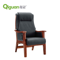 奇冠(QIGUAN)办公椅C2505 黑色 牛皮