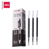 得力中性笔替芯s782 黑色 0.5mm 20支/盒 S01/S08/1008/K35适用同G-5