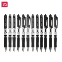 得力 S01 按动中性笔 黑色 0.5mm 12支/盒 单位:盒