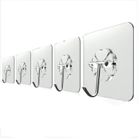 美家生活 MJ250861 30个适合浴室门后衣柜 挂钩(计价单位:个)透明色