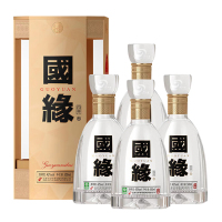今世缘国缘四开 幽雅醇厚型白酒42度500ml*4瓶[不发原箱 快递箱发货]