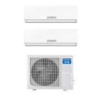 创维一拖二壁挂机2P直流变频冷暖电辅中央空调小户型公寓房