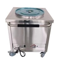 君子风 拜迪仕家不锈钢保温餐车粥车商用汤池汤桶车汤粥车保温汤台 快餐台保温台 08厚 60*60*80cm高