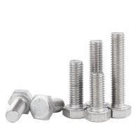 304不锈钢外六角螺丝钉全螺纹外六角螺栓全牙 M6*50(30个)
