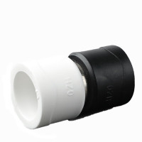 钢之麒工品 PPR-PE全塑接头热熔管转换直接 PE转PPR转换接头 单位/个 PPR转PE50(不锈钢)