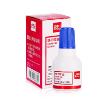 得力(deli) 快干清洁印油 40ml 蓝色 9874