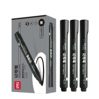 得力 马克笔记号笔 P06881 黑色 10支/盒